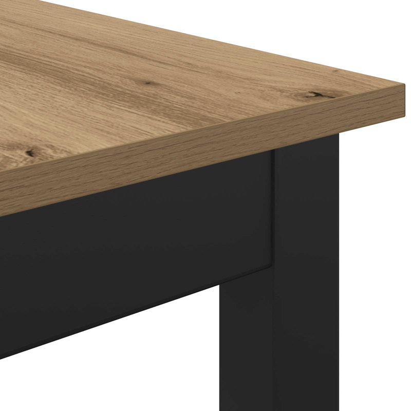 Standing Bar Table Engineered Wood, Light Brown, 105cmH x 60cmL x 60cmW