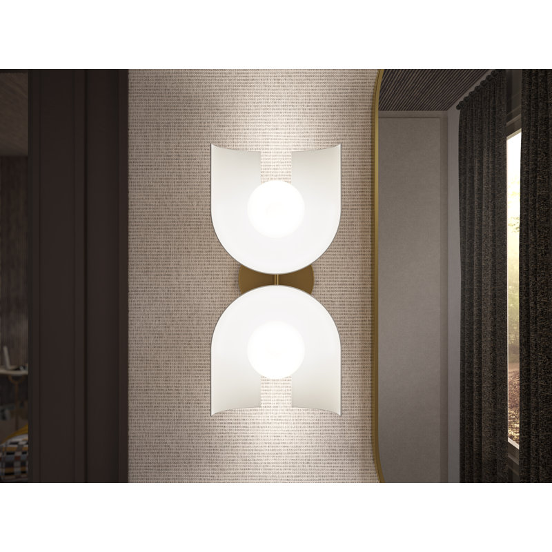 Jabot Two-Light Sconce, Cream