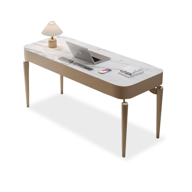 Bureau rectangulaire en bois manufacturé 62,99 "avec 2 tiroirs, H 29,53 po x l 55,12 po x P 23,62 po