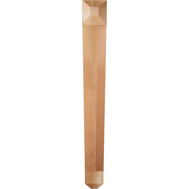 Support pour artisan traditionnel, Cèdre rouge de l'Ouest (lisse), H 36 po x l 4 po x P 36 po