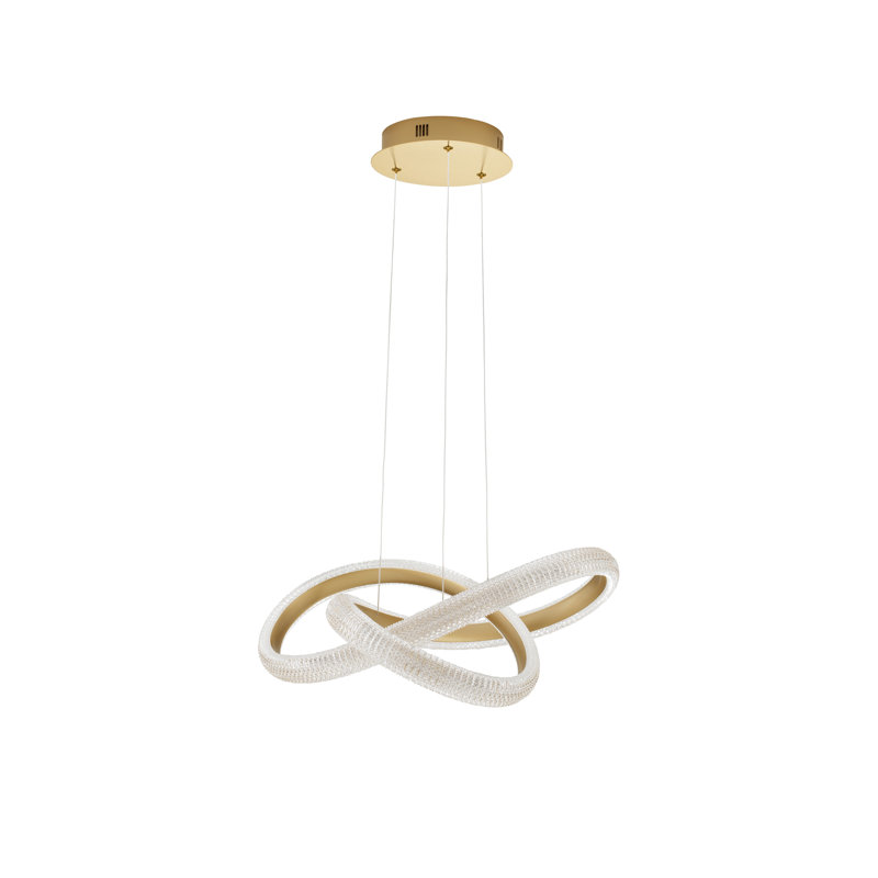 1 - Light Gold LED Geometric Pendant