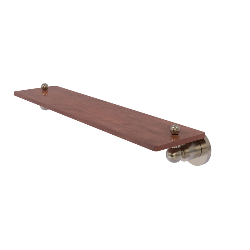 Lera Bracket Shelf, Antique Pewter, 2.5" H x 22" W x 5" D