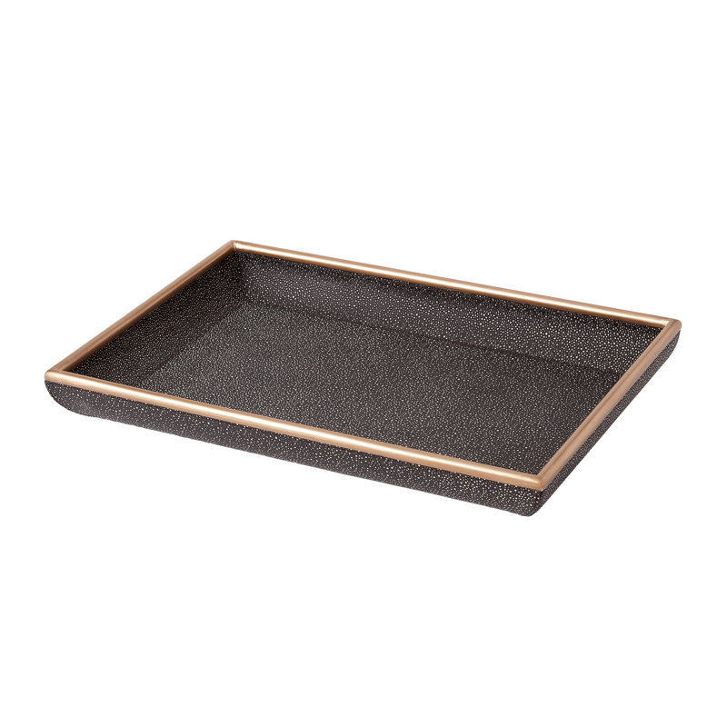 Churchill Tray-Lg, 2.5" H x 15.5" W x 23.5" D, Brown