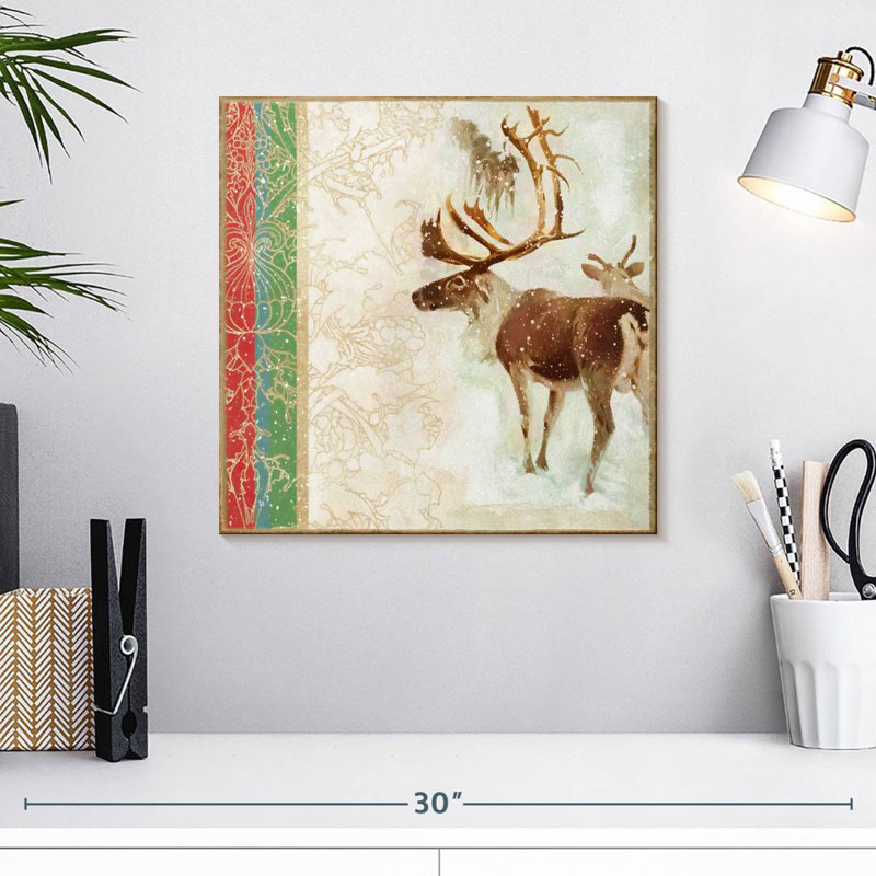 Renne de Noël Lelend Snow, H 16 po x l 16 po