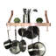 Handcrafted Gourmet Deep Stainless Steel Wall Mounted Pot Rack-1899385916
