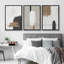 «Neutral Grunge Tan Grey Paint Abstract Shapes Modern Nordic Wall Art», reproduction d'art encadrée sur toile-1303499827-1324775420