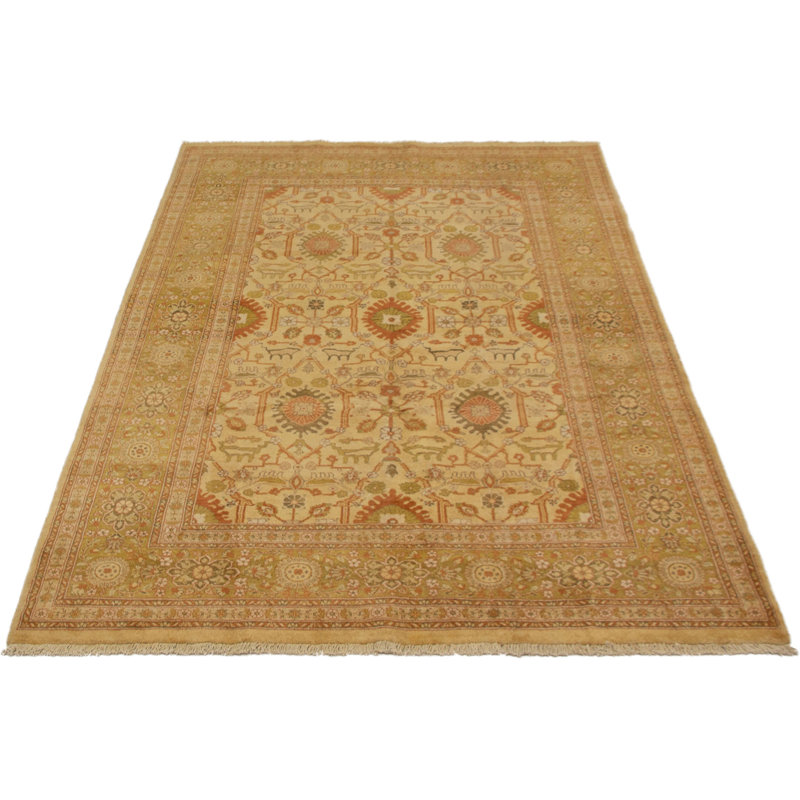 Tapis de surface en laine noué la peshawar oushak 6 pi 2 po x 9 pi 2 po one-of-kind-main Tuttle