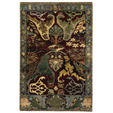 Silk Treasures One-of-a-Kind Rectangle 4'1" X 6'4" Area Rug