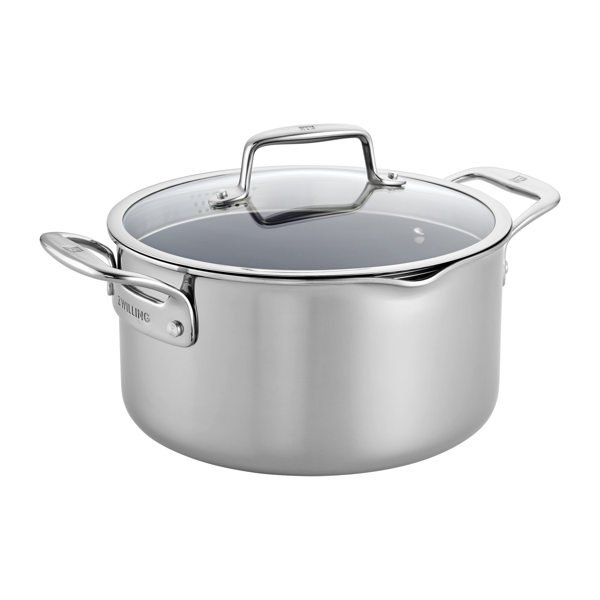 Henckels Clad H3 2-qt Stainless Steel Saucepan with Lid 