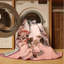 Tapis rose moderne et contemporain lavable à la machine Highbridge Valentines-780848800