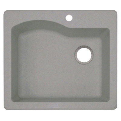 25'' L Single Bowl Granite Kitchen Sink