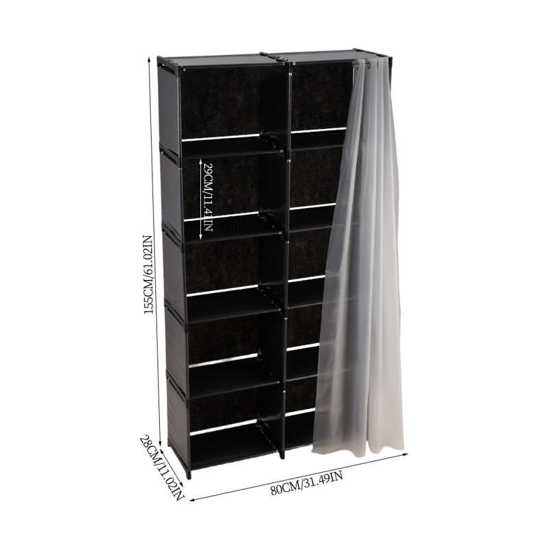 80cm Portable Wardrobe