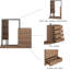 Garde-robe 4 tiroirs et 3 tablettes-105402185