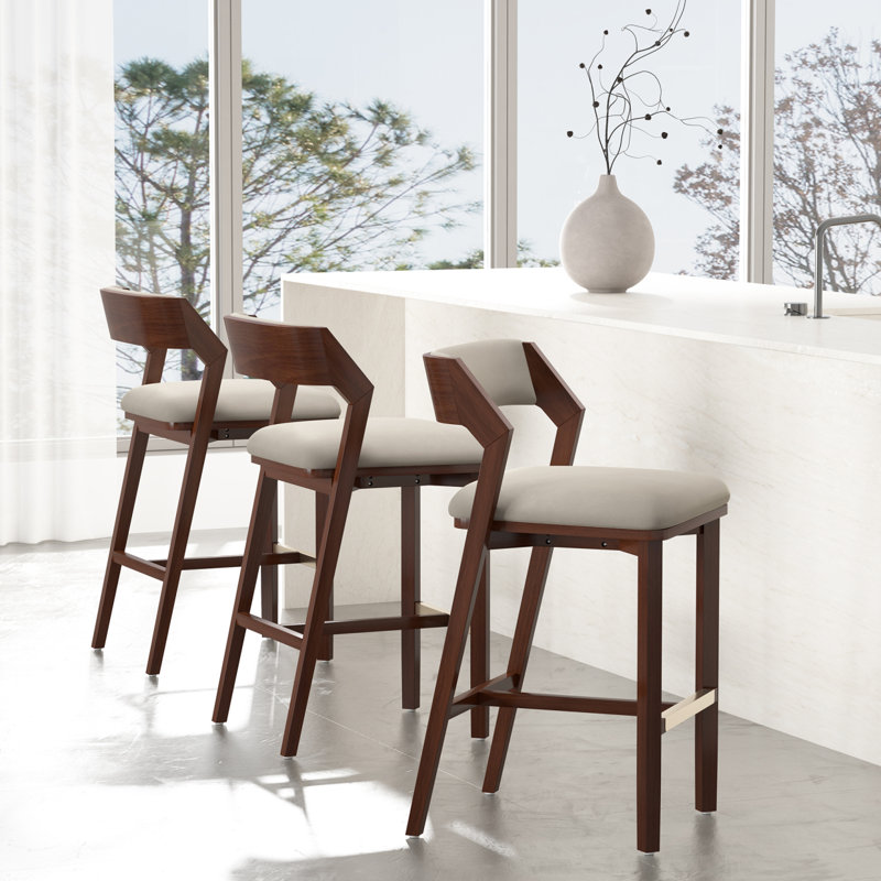 Tabouret de bar Patricia, Tabouret de bar (siège d'une hauteur de 28,9 po), Lin lin