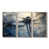 Toile naturelle avec cadre flottant