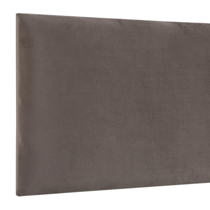 Bedford Upholstered Headboard, Mole, Velvet, Kingsize (5')