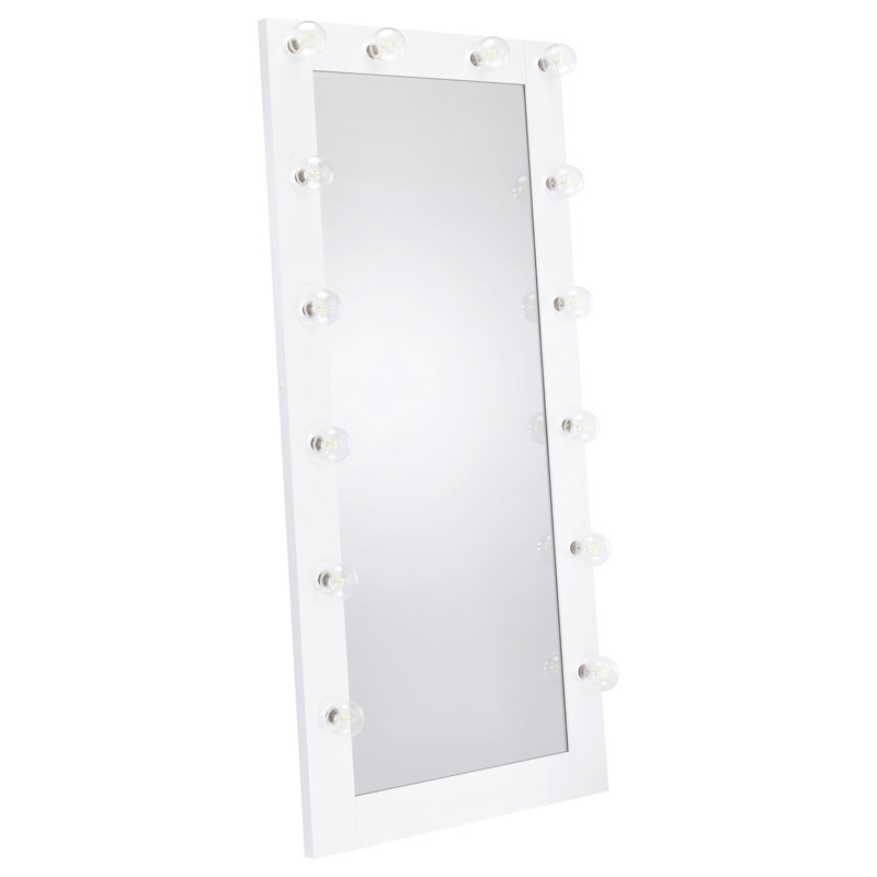 Miroir de plancher Theron, White