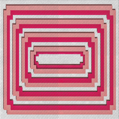 Rose géométrique Ricard/Tapis décoratif gris