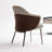 Gray Solid back side Chair(Set of 2)