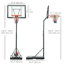 Height Adjustable 138.5" Outdoor Basketball Hoop