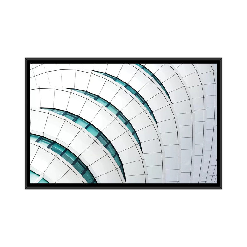 « ondulations up », impression sur toile, H 18 po x l 26 po x P 1,5 po, Toile avec cadre noir, Pas de tapis