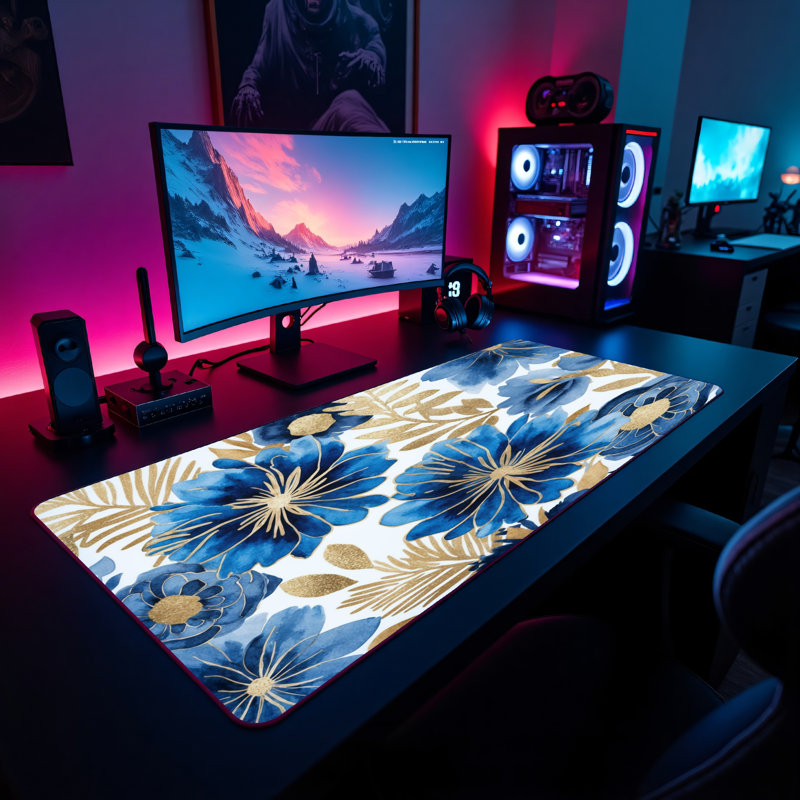 Polyester Desk Pad, 14.4x12.1