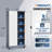 5-Tier Lockable Steel Storage Cabinet With Wheels (74.5"H X 31.5"W X 15.75"D)-1859765502