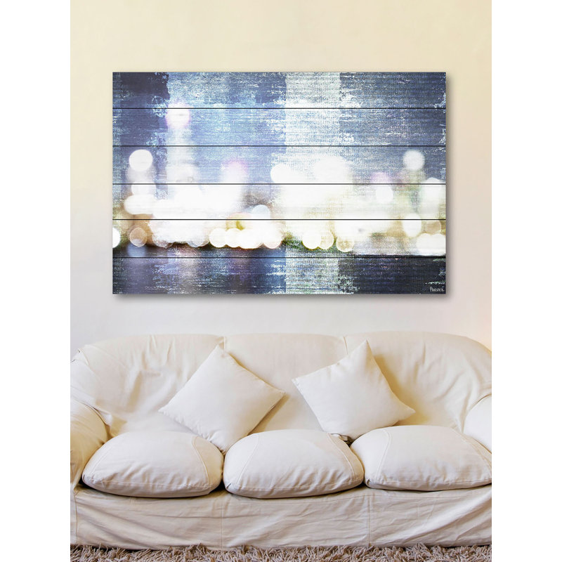 City Scape par Parvez Taj - reproduction de photo sur bois, H 8 po x l 12 po x P 1,5 po