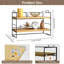 Ahtziri Manufactured Wood/Metal Desk Organiser
