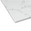 Dessus de meuble-lavabo en pierre de 31 po Montary blanc nouveau modèle avec bol rectangulaire encastré en céramique Montary