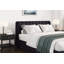 Grand lit en velours Dendy, bleu marine