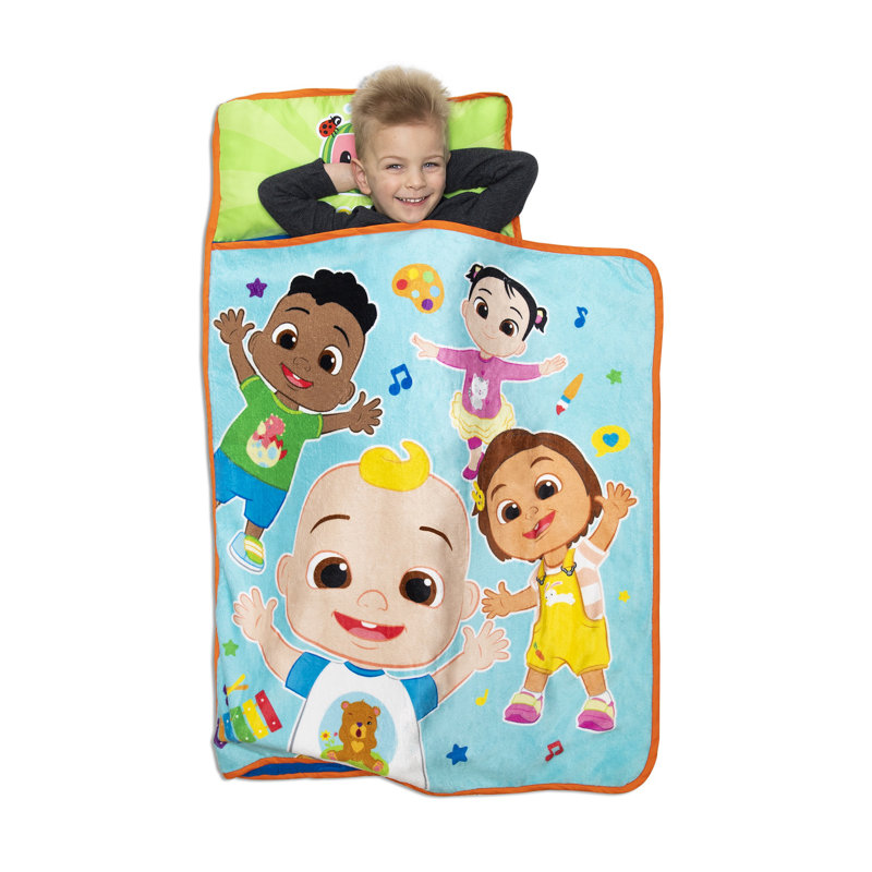 Tapis de sieste NoJo CoComelon JJ Playtime - bleu, vert, jaune