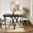 47-Inch Black Round Dining Table