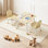 Ensemble de table pour enfants et 2 chaises, ensemble de table pour tout-petits et chaises avec bords arrondis et bureau Graffiti, bureau en bois pour l'art, l'artisanat, la lecture, l'apprentissage, le dessin, salle de classe / garderie / maison, Burlywood