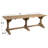 Reclaimed Pine Wood Table with Trestle Base-603492961