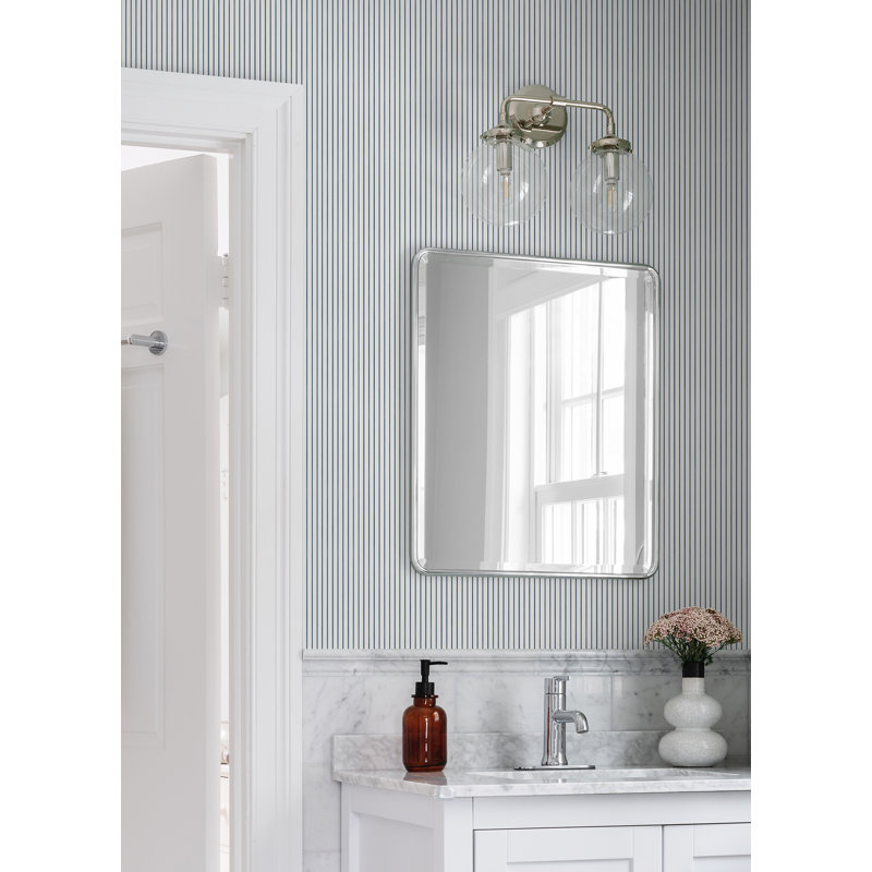 Rouleau de papier peint L 33 pi x l 20,5 po Oliver, Bleu