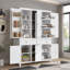 Garde-manger autoportant Farmhouse avec tablettes réglables, plateaux et tiroirs coulissants, grande armoire de rangement-29381599