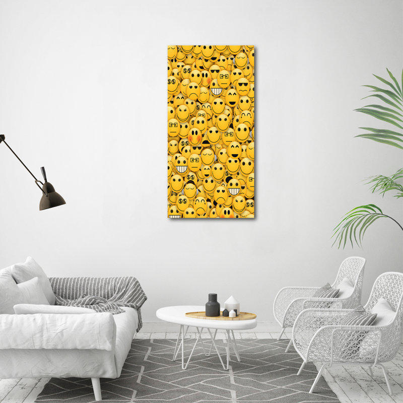 emoticons 1 Piece Wrapped Canvas Wall Art