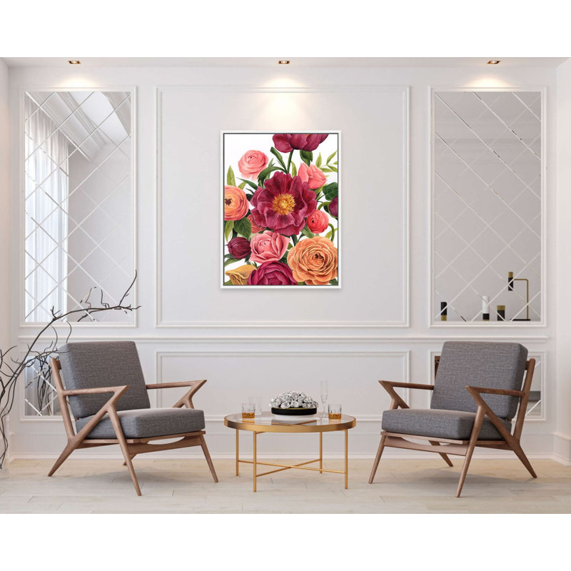 «Bamboo and Bloom» par Ancilotti Claudia, reproduction sur toile flottante