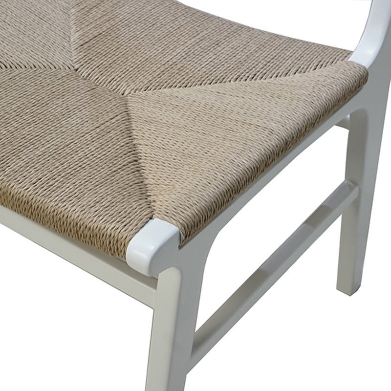 Monroe Dining Chair, Brown/Matte White