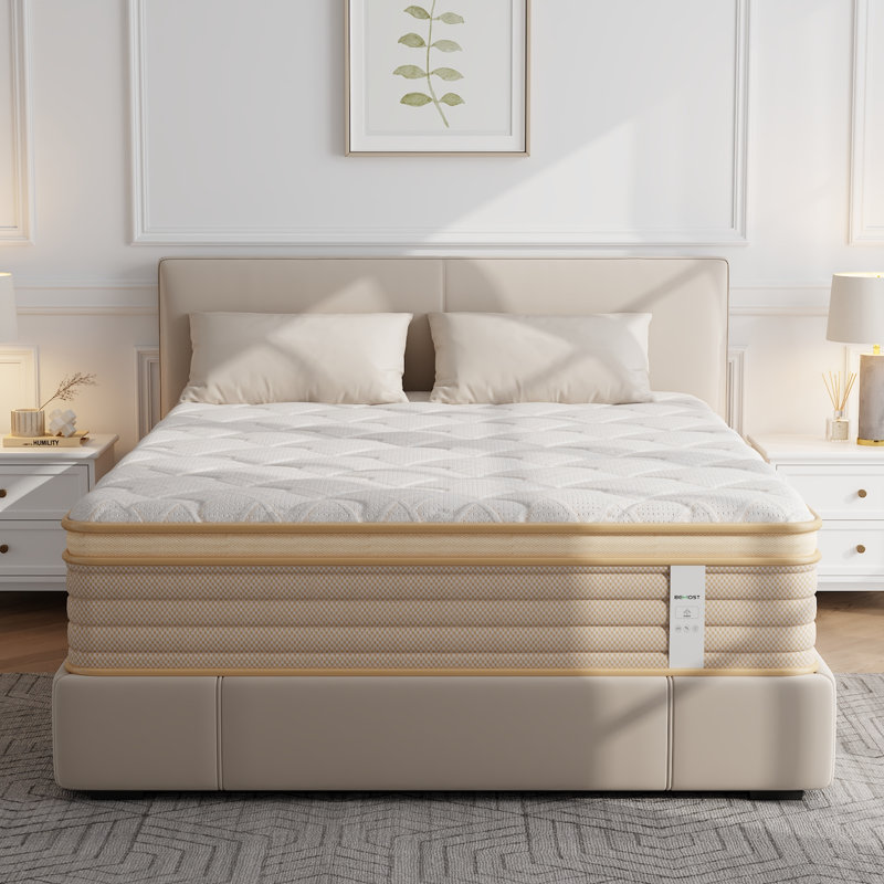 Medium Firm Hybrid Gel Memory Foam Mattress, 12 Inch, Pocket Springs, CertiPUR-US Certified, In a Box, Full, 12"