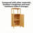 41-inch Multi-scene Use Large Capacity Single Door Locker with One Shelf - Natural Bamboo