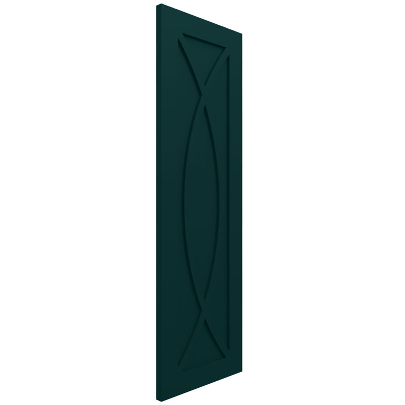 Volets de style moderne EnduraCore Composite Rosa, Vert thermique, L 12 po, H 47 po