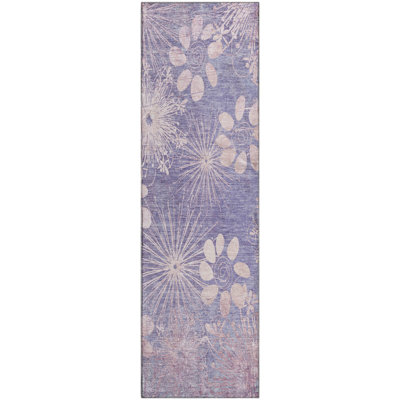 Premium Machine Washable Mayfield AMF2225 Floral Rug