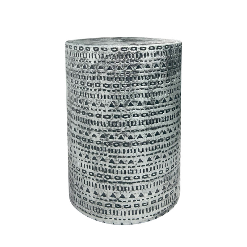 Retro ceramic stool, Silver