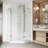Gemini 48" W x 48" D x 77" H Hinged Frameless Shower Enclosure with 3/8  Clear Glass & Base-50857769
