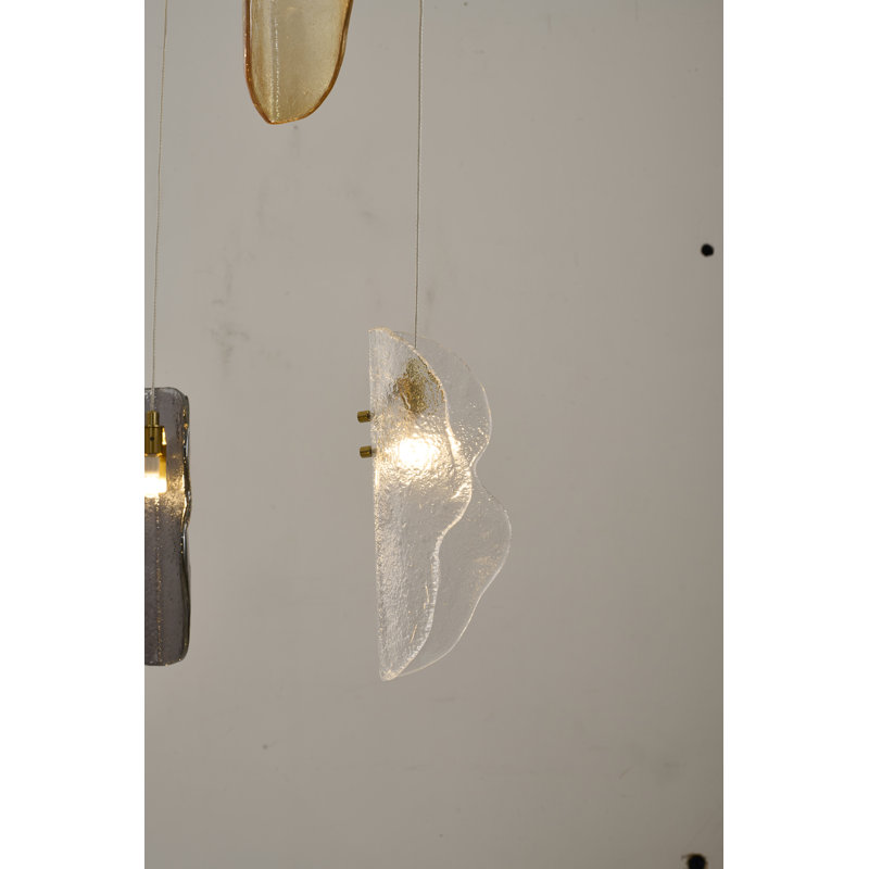 Transitional 18-Light Glass Chandelier 