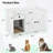 Cat Litter Box Enclosure with Cat Litter Mat and Storage Drawer Side Table