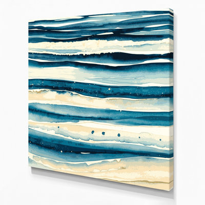 Impression sur toile horizontale à rayures horizontales