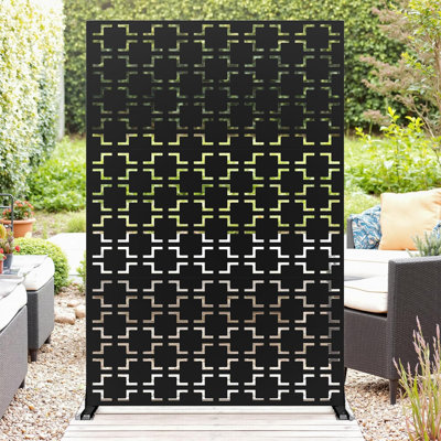 47" L X 72" H Metal Outdoor Privacy Screens & Panels For Patio Balcony by Yuan Home